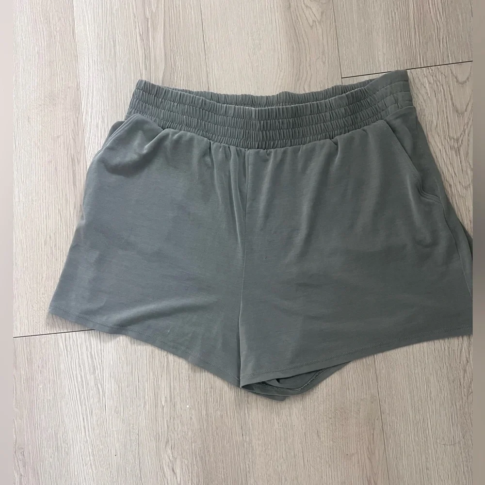 Women's Olive Green Shorts - Picture 1 of 5